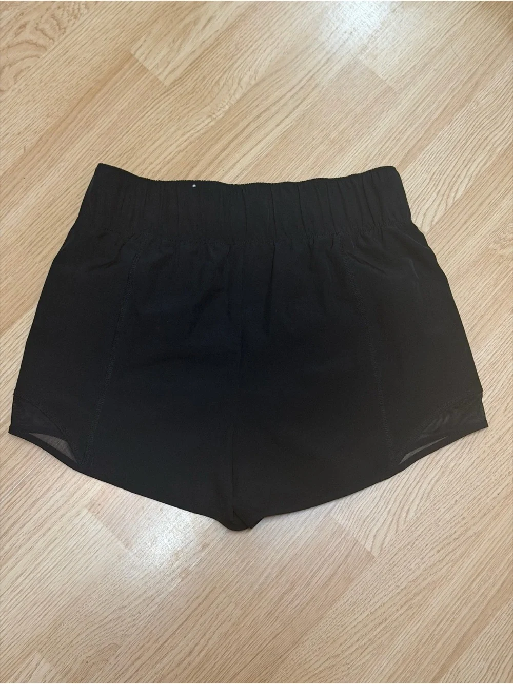 Justice Sport Girls XL 16/18 Black Athletic Running Shorts Mesh Performance